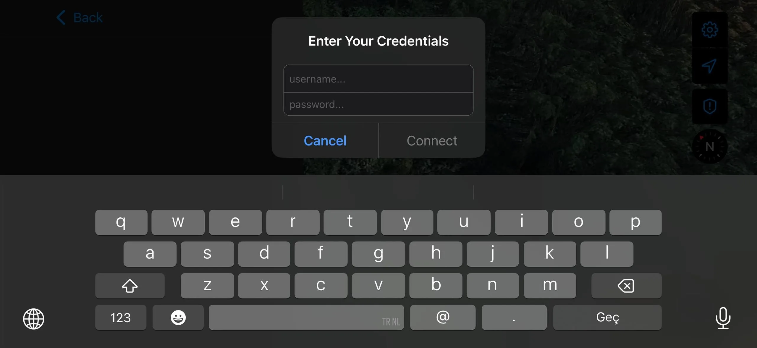Step 6: Enter credentials